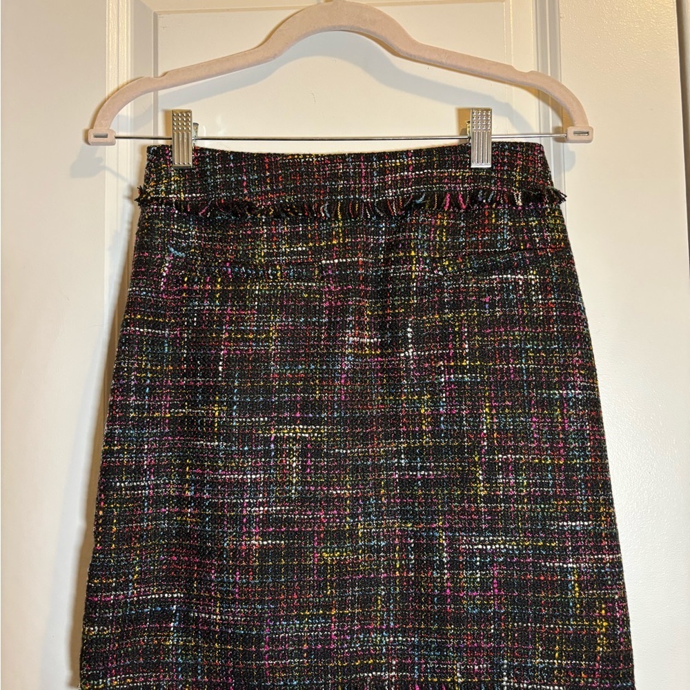 H&M Chic Multicolor Tweed Mini Skirt Size 8 NWT